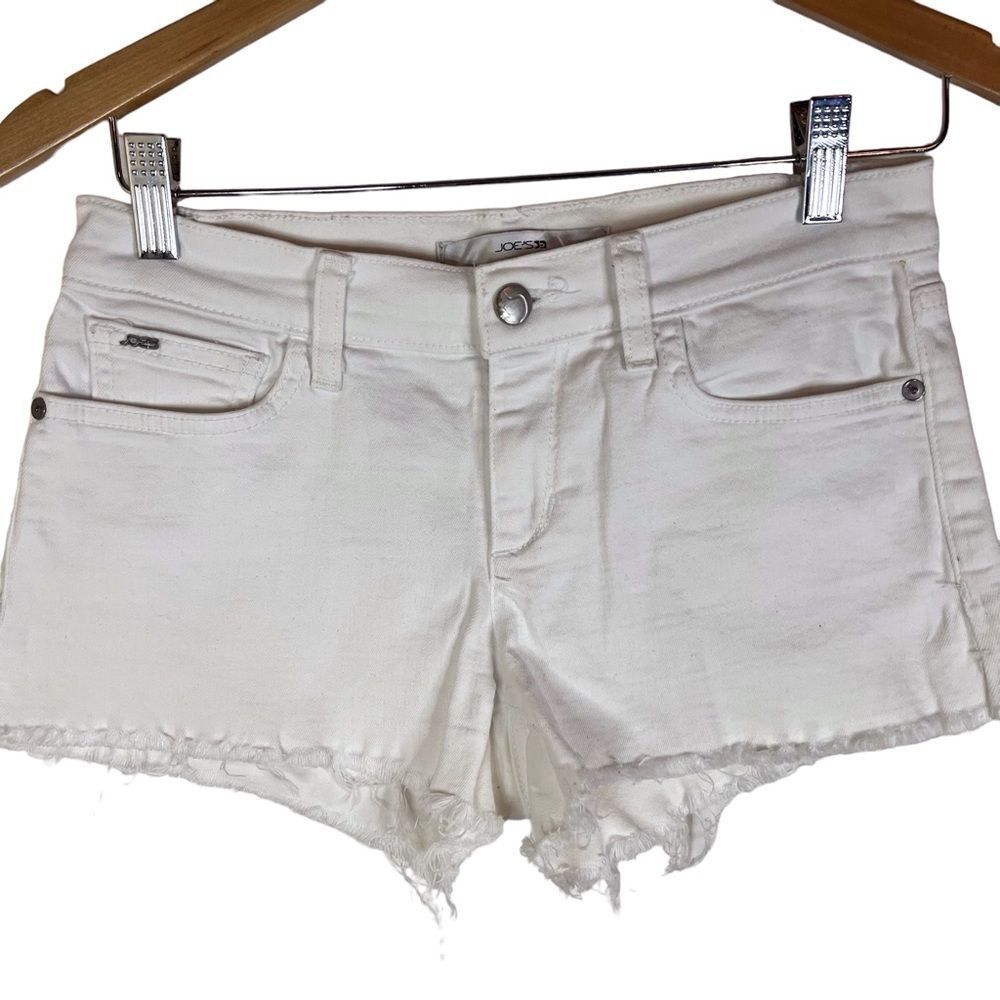 Joe's Jeans White Distressed Jean Short Size 26 New Condition